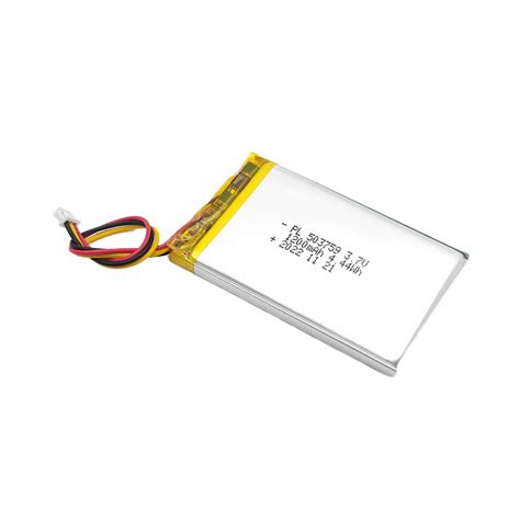 Wholesale 3.7V Lithium polymer battery packs, 503759 1200mAh Square ...