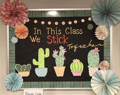 Cactus Bulletin Board for Classroom Decor