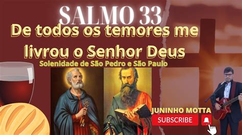 De Todos Os Temores Me Livrou O Senhor Deus Salmo 33 YouTube