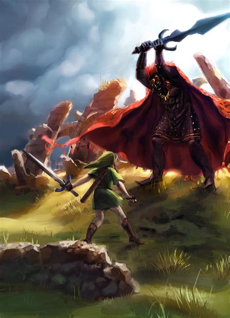 Link Versus Ganondorf By Mcfly Illustration On Deviantart