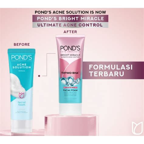 Jual Ponds Bright Miracle Ultimate Acne Control Facial Thymo Bha Foam