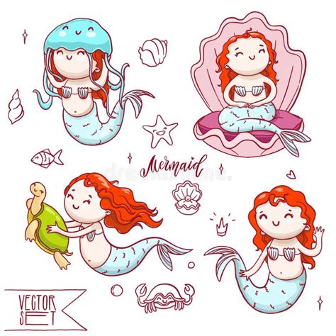 Mermaids Sea Turtle Fantasy Stock Illustrations 118 Mermaids Sea