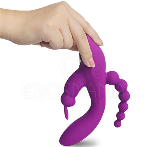 Vibrador Rabbit Triplo Power Modos Sex Shop Erosmania