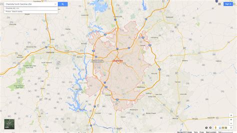 Charlotte North Carolina Map - United States