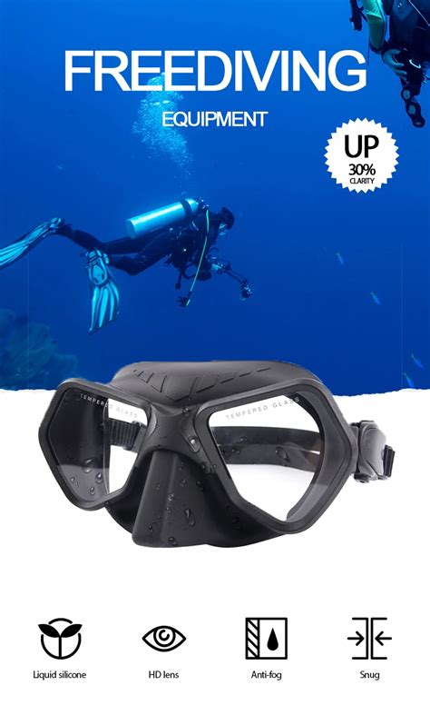 New Arrival Zmzdive Wolf Diving Mask Low Volume Cc Integrated