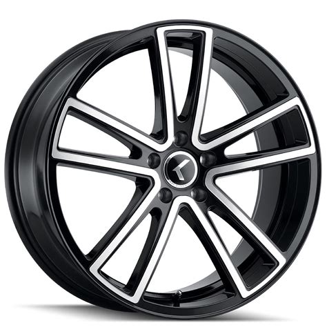 18 Kraze Wheels 190 Lusso Gloss Black Machined Rims KRZ038 2