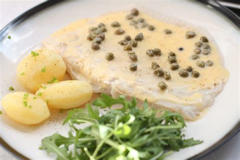 Ailes de Raie Beurre Blanc aux Câpres Entre la Poire le Fromage