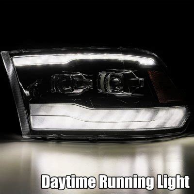 Dodge Ram Th Gen Glossy Black Smoked Projector Headlights