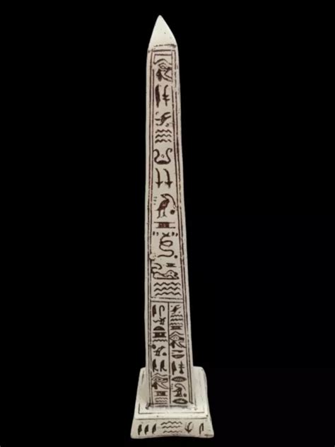 Ancient Egyptian Monument Obelisk With Hieroglyphs Egyptian Statue Of