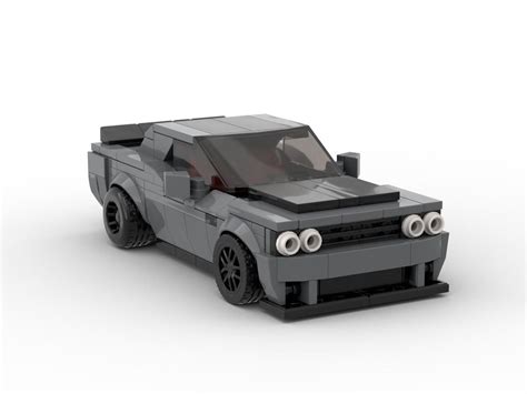 Lego Moc Lego Dodge Challenger Srt Demon 170 By Nafdonebuiltit Rebrickable Build With Lego