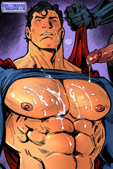 Rule 34 2boys Abs Batman Batman Series Blue Eyes Bruce Wayne Clark Kent Cum On Chest Dark