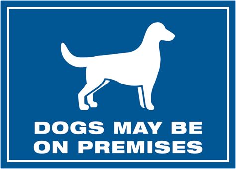 Dogs On Premises Western Safety Sign