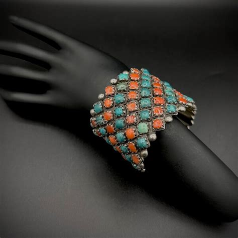 Turquoise Coral Bracelet Etsy