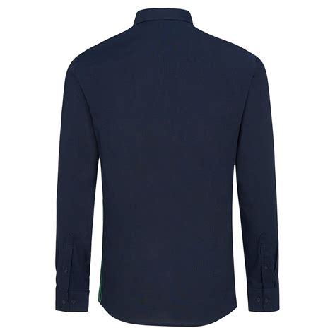 Hackett Amr Sonic Dot Long Sleeve Shirt Blue Dressinn