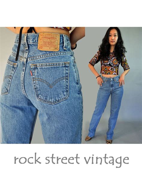 Vintage Levis 80s Levi 512 High Waist Jeans Womens Levi 512s Etsy