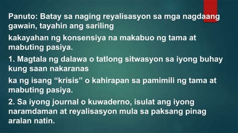 Paghubog Ng Konsensiya Batay Sa Likas Na Batas Pptx