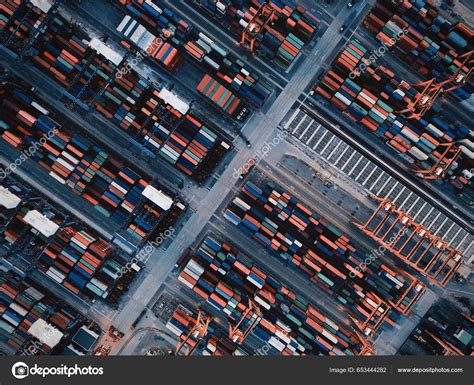 Aerial View Container Terminal Hong Kong China — Stock Photo ...