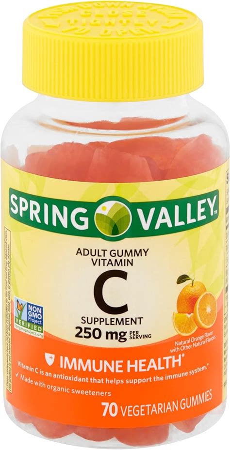 Amazon Spring Valley Gummie Vitamin C Mg Orange Gummies