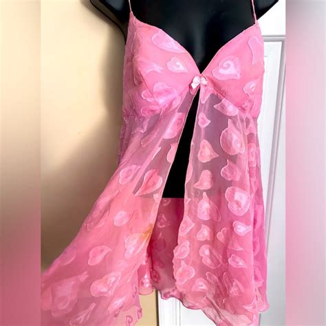 Victoria S Secret Intimates Sleepwear Victorias Secret Babydoll Front Opened Lingerie