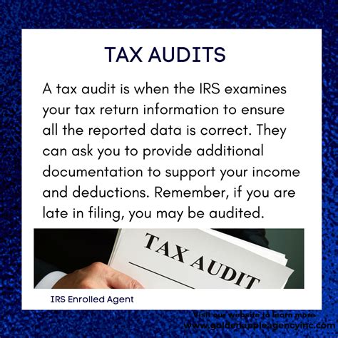 A Tax Audit Is When The Irs Examines Your Tax Return Information To Ensure All The Reported Data