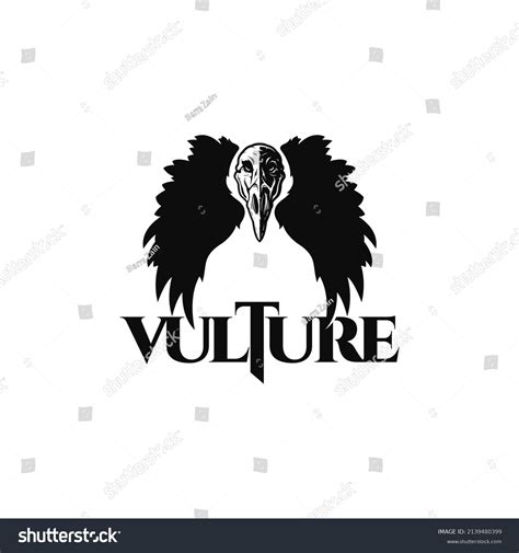 Vulture Logo On White Background Design Stock Vector (Royalty Free ...