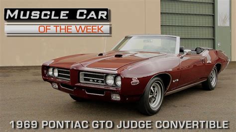 1969 Pontiac GTO Judge Convertible Muscle Car Of The Week Video Episode