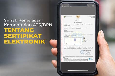 Ini Alasan BPN Luncurkan Sertifikat Tanah Elektronik Ekonomi