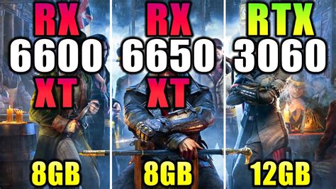 RX 6600 XT Vs RX 6650 XT Vs RX 3060 1080p And 1440p Gaming Benchmarks