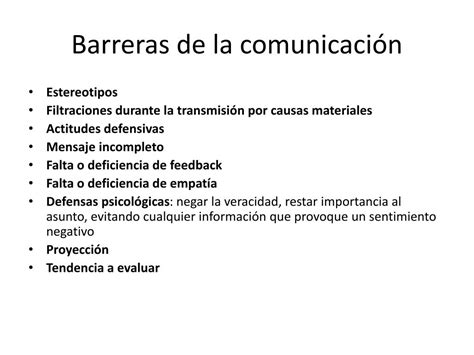 Ppt Barreras De La Comunicación Powerpoint Presentation Free Download Id 5282672