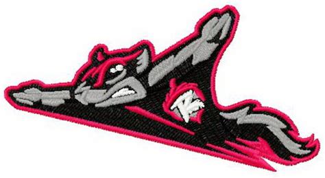 Richmond Flying Squirrels logo machine embroidery design