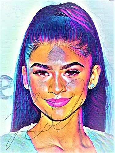 Caricature Sketch Celebrity Caricatures Zendaya Coleman World Art