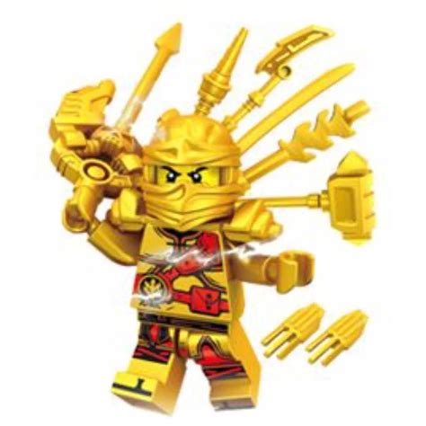 Boneco Blocos De Montar Kai Armas Douradas Ninja Go Ninjago Shopee Brasil