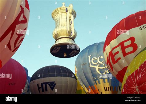 Bristol Hot Air Balloon Fiesta Ashton Court Bristol England Stock Photo