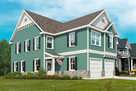 New American Craftsman Home Plan With Open Concept Living Space