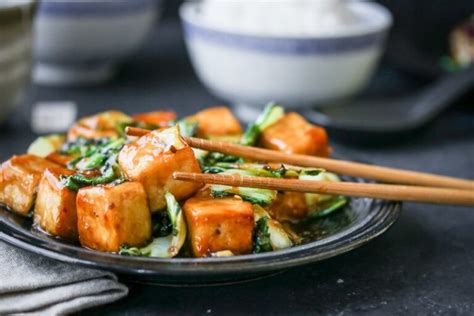 Sichuan Tofu Bok Choy Stir Fry Recipe The Wanderlust Kitchen