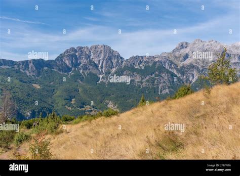 Beautiful Landscape Of Accursed Mountains Viewed From Valbona Theth