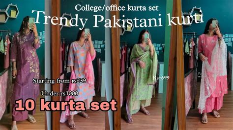 Getketch Kurta Set Haul College Office Wear Trendy Pakistani Style