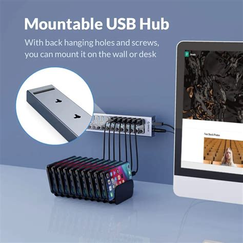 Orico Industrial Port Usb Hub Multiple Expander Socket