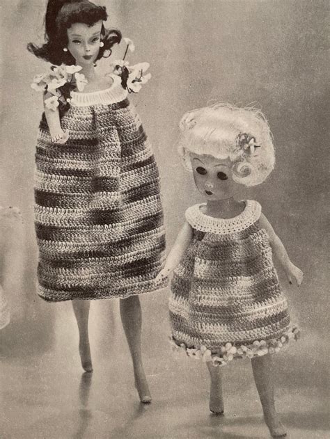 Vintage Doll Crochet Patterns Wedding Dress and More PDF Instant ...