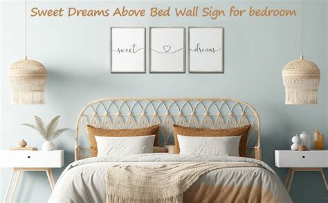 Amazon Set Of Framed Farmhouse Sweet Dreams Sign X Above