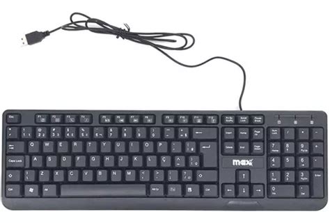 Teclado Usb B Sico Preto Maxprint Usb Abnt Portugues