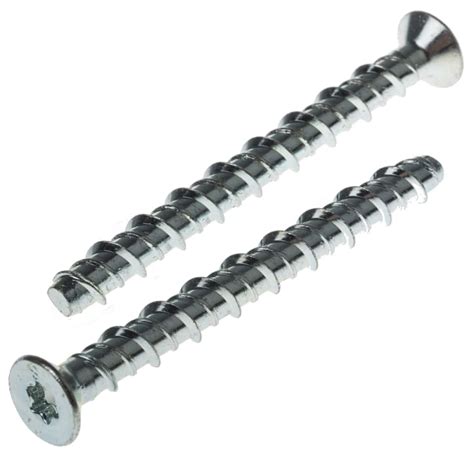 RS PRO RS PRO Carbon Steel Anchor Bolt M6 X 75mm 6mm Fixing Hole