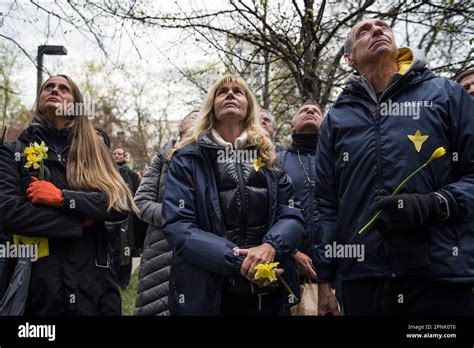 Varsavia Polonia 19 04 2023 I Cittadini E I Partecipanti Alla