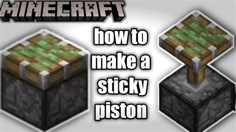 How To Make Pistons Sticky Pistons In Minecraft And Use Piston YouTube