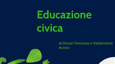 Educazione Civica By Tommaso Donati On Prezi