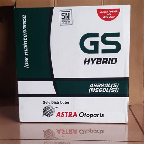 Jual Aki Mobil Honda CRV HRV New Accord GS Astra Hybrid NS60LS Aki