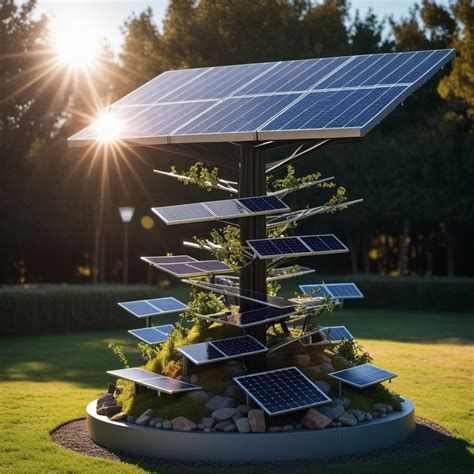 Solar-Powered Sculpture Art Installation | Stable Diffusion Online