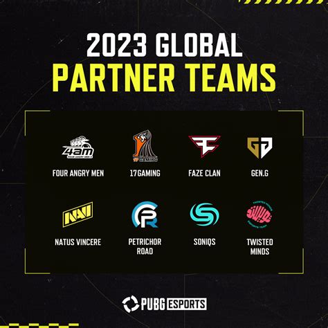 The PUBG Esports Global Partner Teams have been announced - PUBG ...