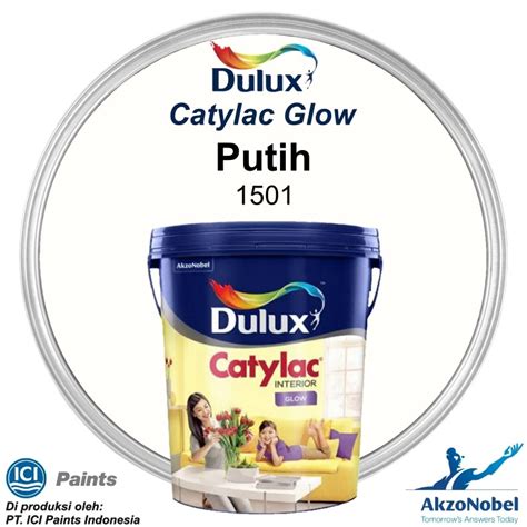 Jual Cat Tembok Dulux Catylac Interior Glow Putih 1501 4 5kg Di Seller