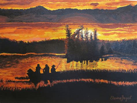 Sunset Fishing | ElaineFogel Art